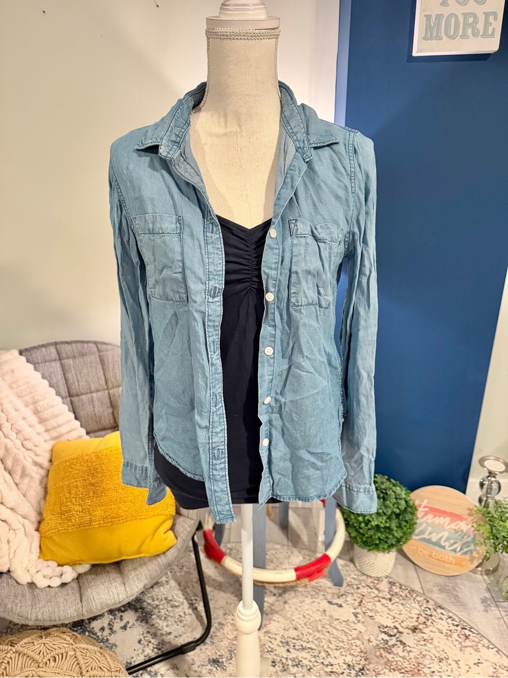 Thread & Supply Tencel Chambray Shirt Small